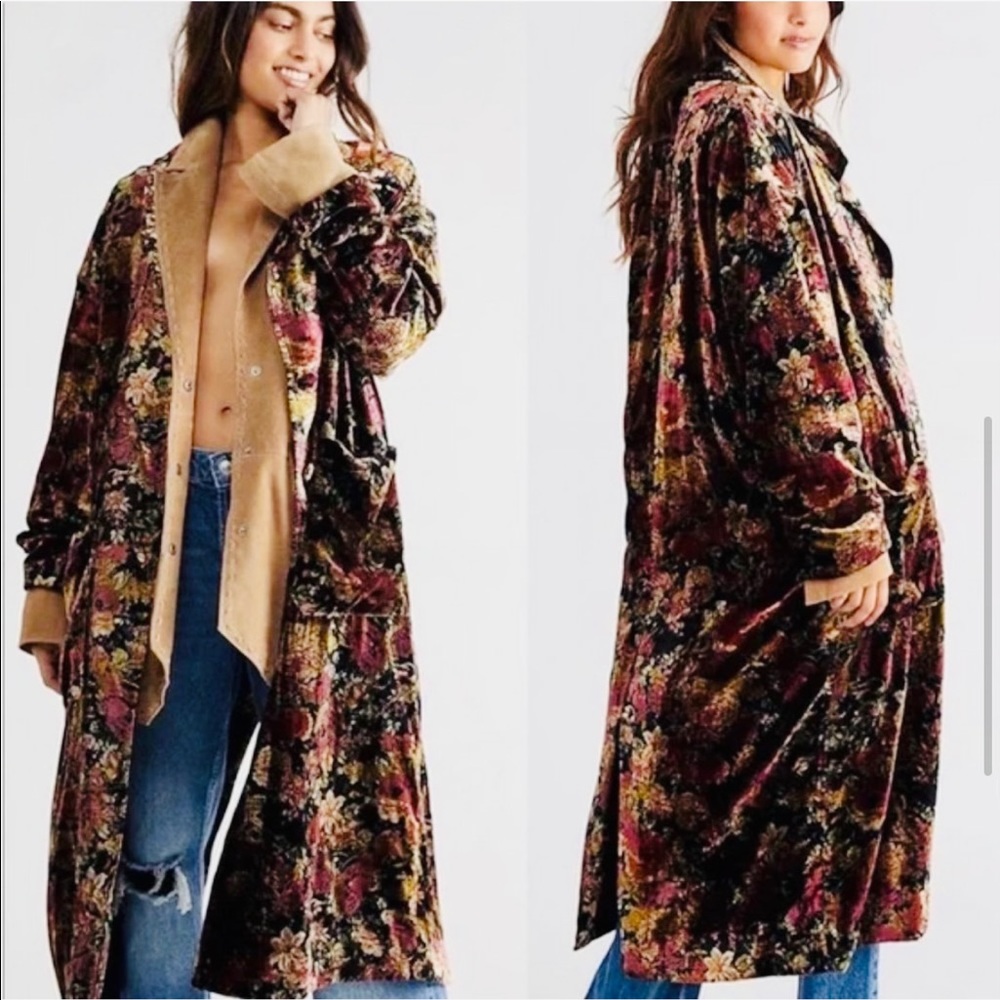 Free People velvet duster